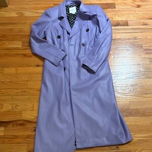 Avec Les Filles Purple Trench Coat